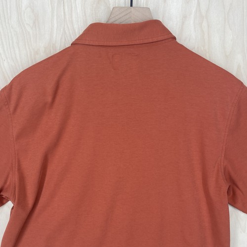 Linksoul Mens SS Tempus Fugit Orange Auburn Golf Wolfdancer Polo Shirt Large - Picture 10 of 12