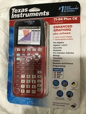 Texas Instruments TI-84 Plus CE Graphing Calculator - Radical Red