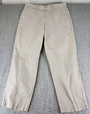 Vintage 90s Polo Ralph Lauren Pants Mens Gray Wide Leg Baggy 100 Cotton 38x30