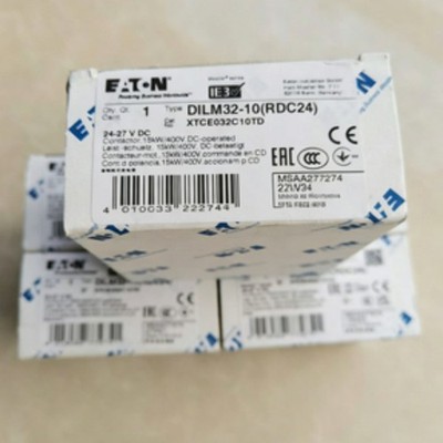 1PCS Eaton DILM32-10(DCR24) Xtce032c10td Contactor 24vdc #A