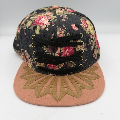 SAMPLE Grassroots California x Lacer Floral Pink Snapback Hat Size L/XL