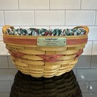 Longaberger Basket Christmas Collection Edition 1999 Popcorn w/ Fabric & Plastic — photo 1
