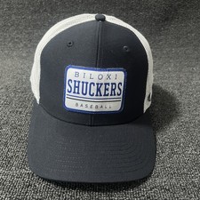 47 Brand Biloxi Shuckers Trucker Snapback Navy White One Size MiLB