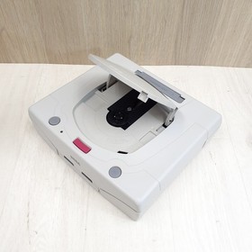 Japanese Sega Saturn White Console Bundle with 2 Controllers & 3 Games Tested