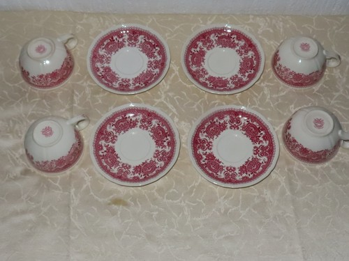 Villeroy & Boch Burgenland Rouge Ensemble Tasse Et Sous-Tasse 8 Pièces - Afbeelding 5 van 6