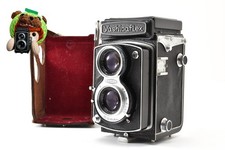  Exc 5 w/Case Yashica Yashicaflex Model C 6x6 TLR Camera 80mm F/3.5 From JAPAN