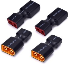Male XT60 to Female T Plug Connector Adapter No Wires RC LiPo Battery