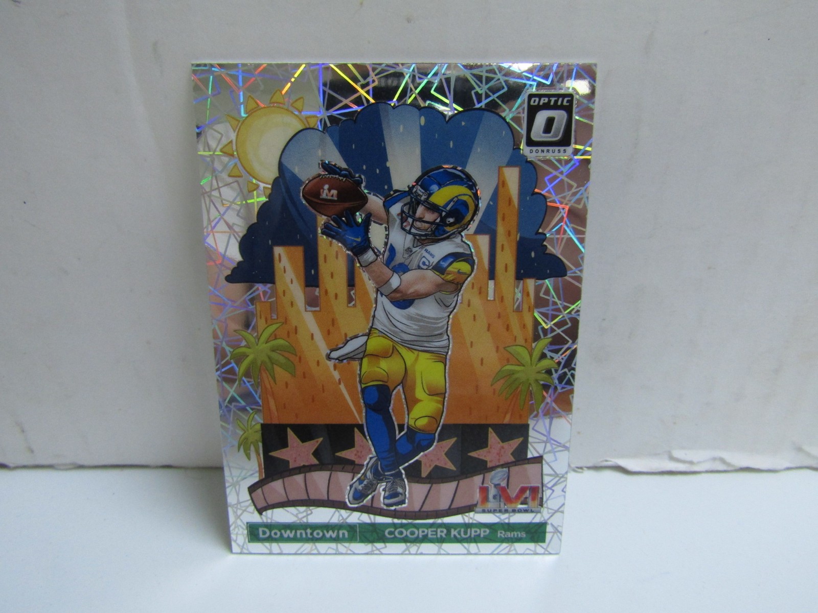 2023 Panini Donruss Optic Cooper Kupp Super Bowl Downtown Rams