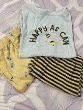 girls 3 piece pajama set size large 10/12 Cat  Jack
