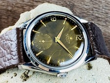 Zenith Pilot Rare Chocolate dial cal.126 vintage men’s watch From 1955 SERVICED 7