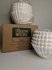 Brew Rite 500ct Extra Large Coffee Filters 13x5 Fits 1.5 To 3 Gallon BOX DAMAGE