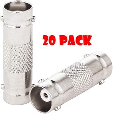 20 Pack BNC Barrel Female to Female Connector Coupler Extender For CCTV Camera