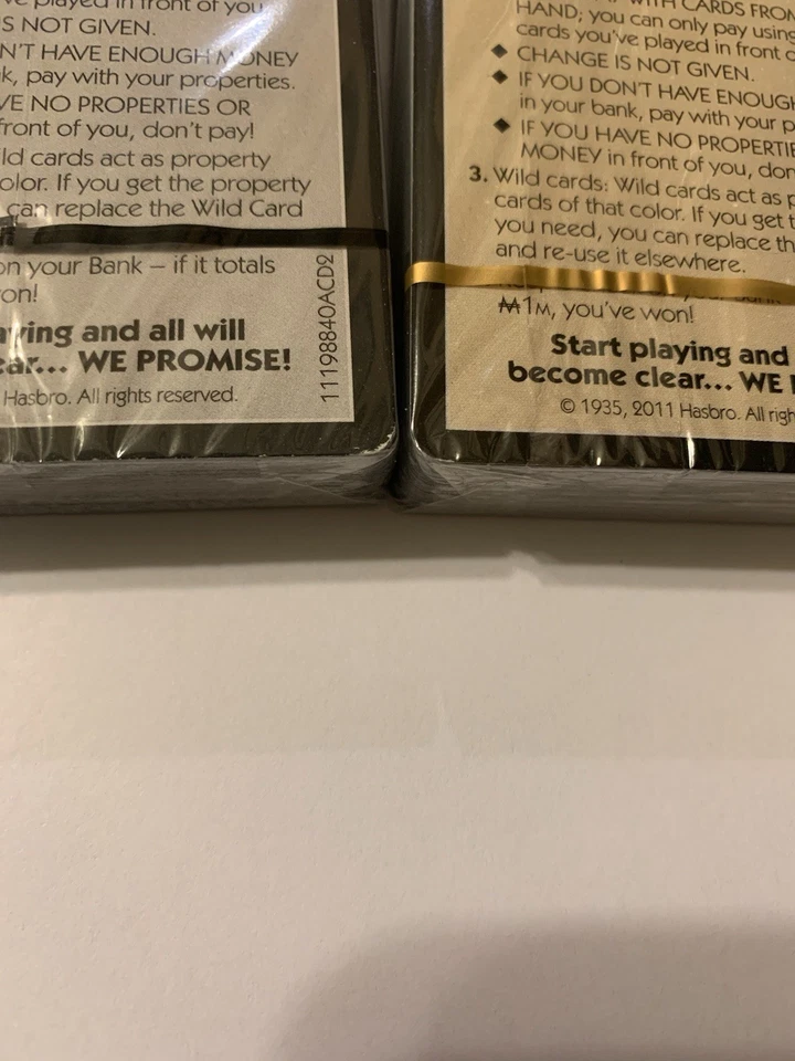 Hasbro Monopoly Millionaire Deal Card Game New Open Damaged Box - Image 4 of 4