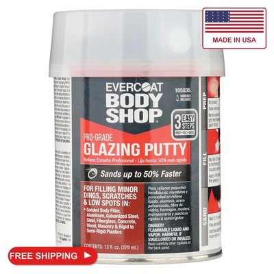 Evercoat Body Shop 105035 Pro-Grade Glazing Putty for Filling Minor Dings, Scrat