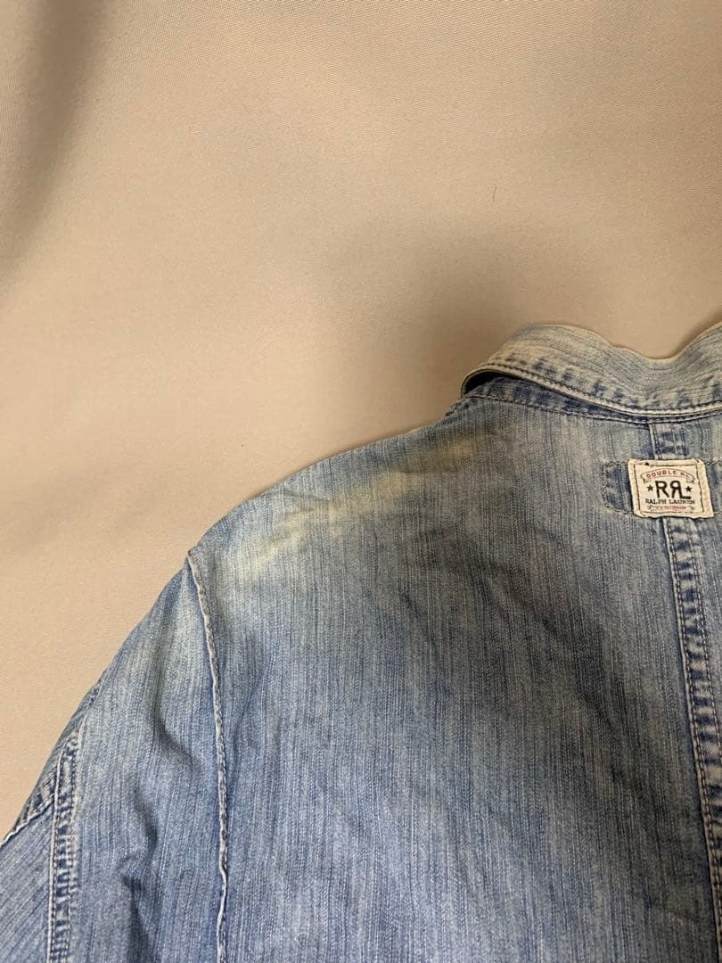 RRL Ralph Lauren Men's Denim Work Jacket Size L - Authentic Fashion image 10