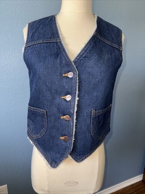 Vintage Chic by HIS Denim Vest - Women's M Sherpa Lined