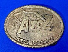A-Z Brand Fence Products Promotional Vintage Oval Belt Buckle