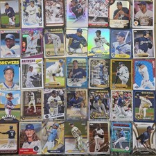 Mlb Milwaukee Brewers Card Lot Inserts, Serial Numbered, Gold, Mini, Foil, Stars