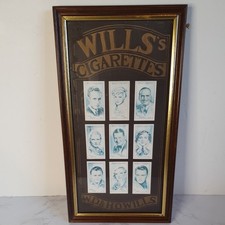 Vintage Wills Framed Famous Stars Actors Actresses Cigarette Cards Memorabilia 
