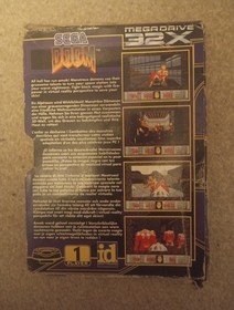 Sega Mega Drive 32x Doom Video Game Boxed with Manual