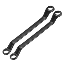 2pcs 45 Degree Offset Box End Wrench 14 x 17mm Metric 12 Point Double End Black
