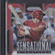 2025 Panini Prizm Nolan Schanuel Sensational Signatures SS-NS Red /99 Auto
