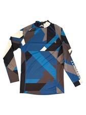 J.Lindeberg Men's Aello Soft Compression Shirt Size M Blue Base Layer Golf