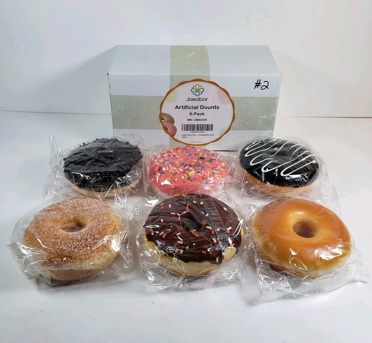 268 You Your Illusion 2 Donut 大まん祭　21年製 Joeabor Fake Donut 6 Pack Artificial Doughnut for 3.7