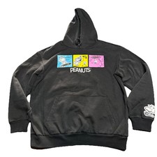 Comics Snoopy Hoodie Pullover Sweatshirt - Classic Dual Sided Peanuts Auth - L