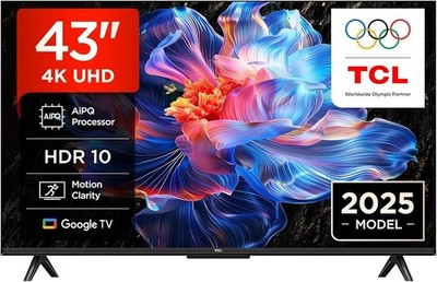 TCL 43V6C 43 Zoll 4K UHD Smart Fernseher   HDR10+, HVA-Panel, Dolby Vision, Goog