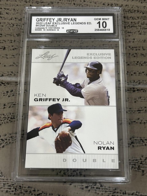 Ken Griffey Jr / Nolan Ryan 2022 Leaf Dual CCG 10 RC