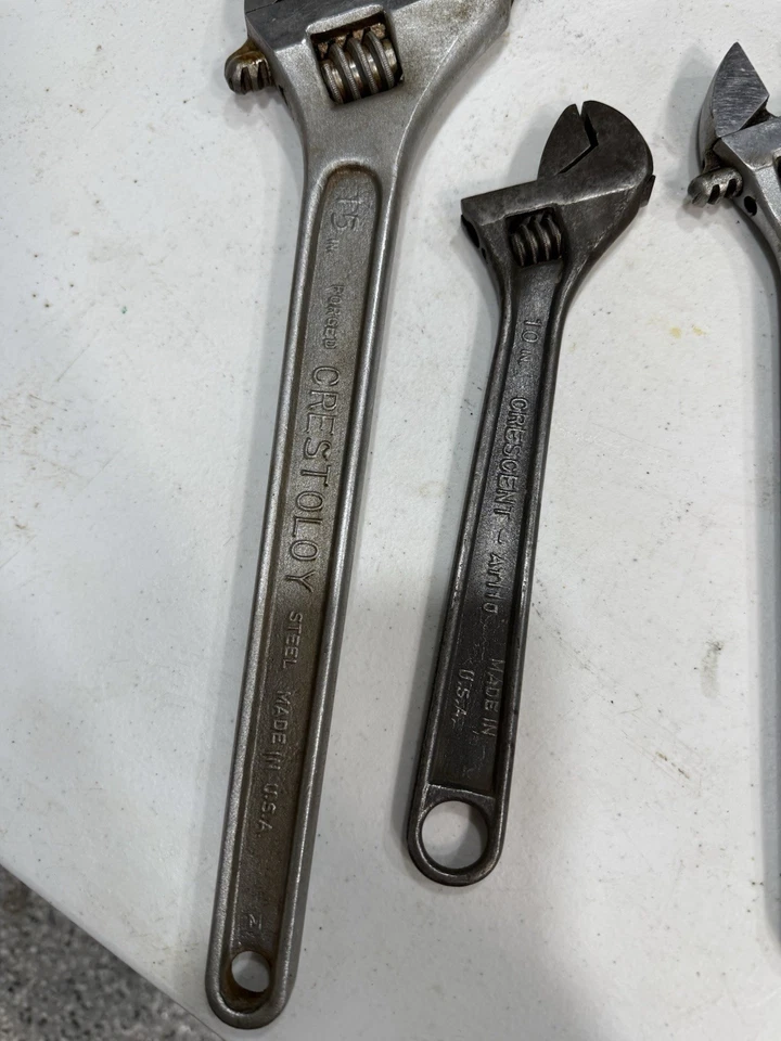 4 件可调节扭矩 JH WILLIAMS CRESCENT CRESTOLOY 12 英寸 10 英寸 15 英寸 — 第 3/4 张图片