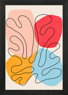 Floral matisse 1 Framed Wall Art Poster Canvas Print Picture