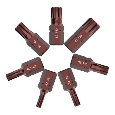 pour t20 /25/30/40/ 45/50/55 Électrique Screwdriver-Bits Hex-Shank Lot Tête - Photo 1/4