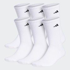adidas men Athletic Cushioned Crew Socks 6 Pairs