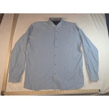 Ted Baker London Men's Blue Geometric Button Down Shirt Size 6 XL Long Sleeve