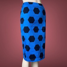 Moschino Jeans VTG Blue Football pint Women Skirt Size 38It XS-S