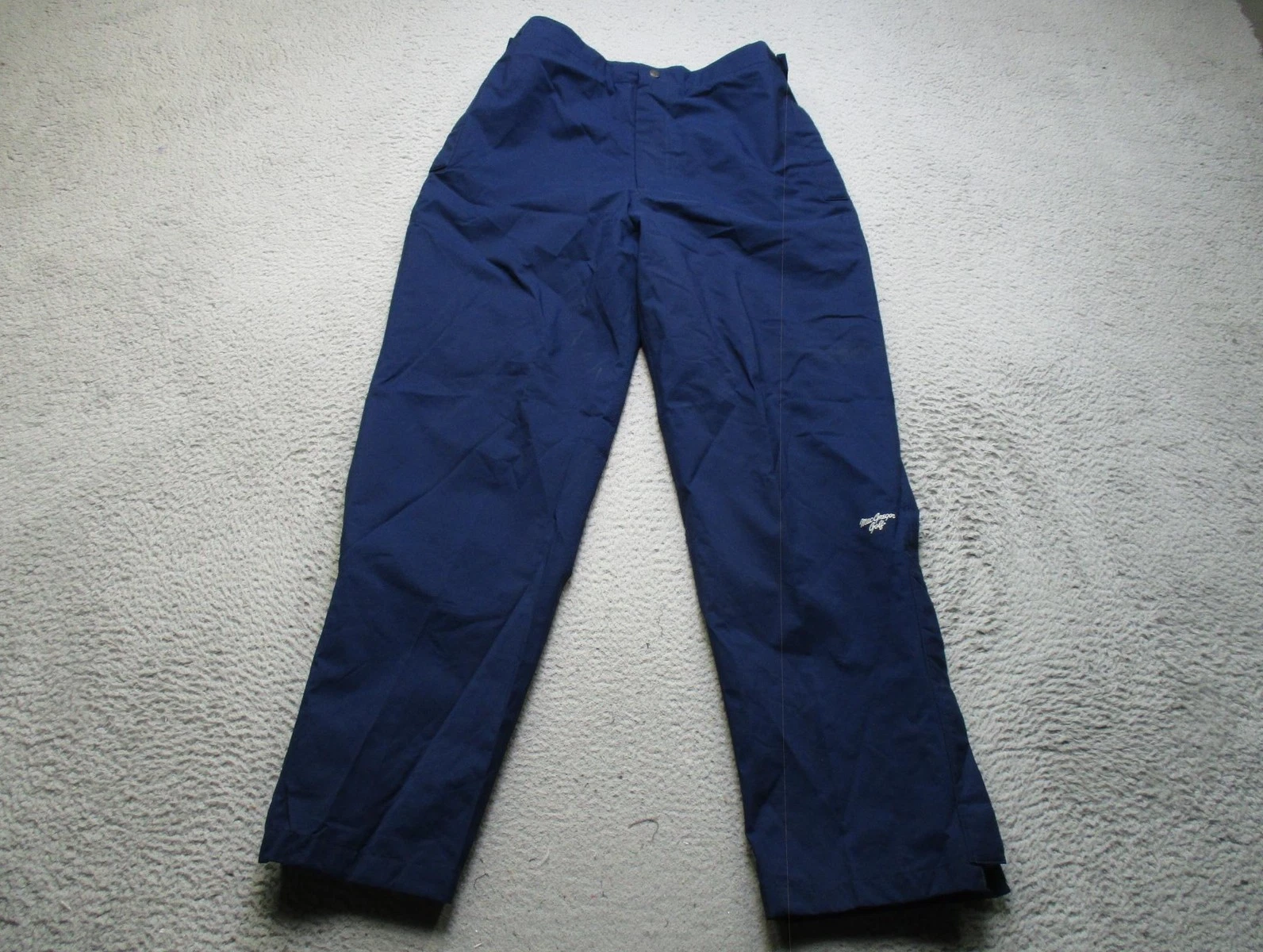 MacGregor Rain Pants Mens Large Blue GORE-TEX Waterproof Golf Elastic Waist