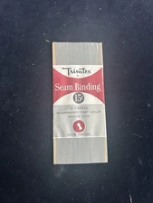 3 Yards New Vintage Trimtax 100% Grey Rayon Binding