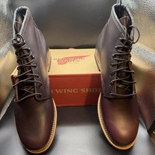 Red Wing Beckman Boots Black Cherry Leather Men  s Size 10.5 NEW IN BOX USA Made