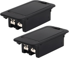 2Pcs 9V Battery Cover Battery Box Case Compartment for Active Guitar Bass