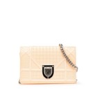 Christian Dior Dior Diorama Mini Chain Shoulder Bag in Beige Paten... GZl1bxhx