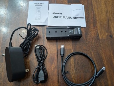 Inland SATA to M.2 NVMe Adapter Duplicator 10Gbps Offline Clone USB-C