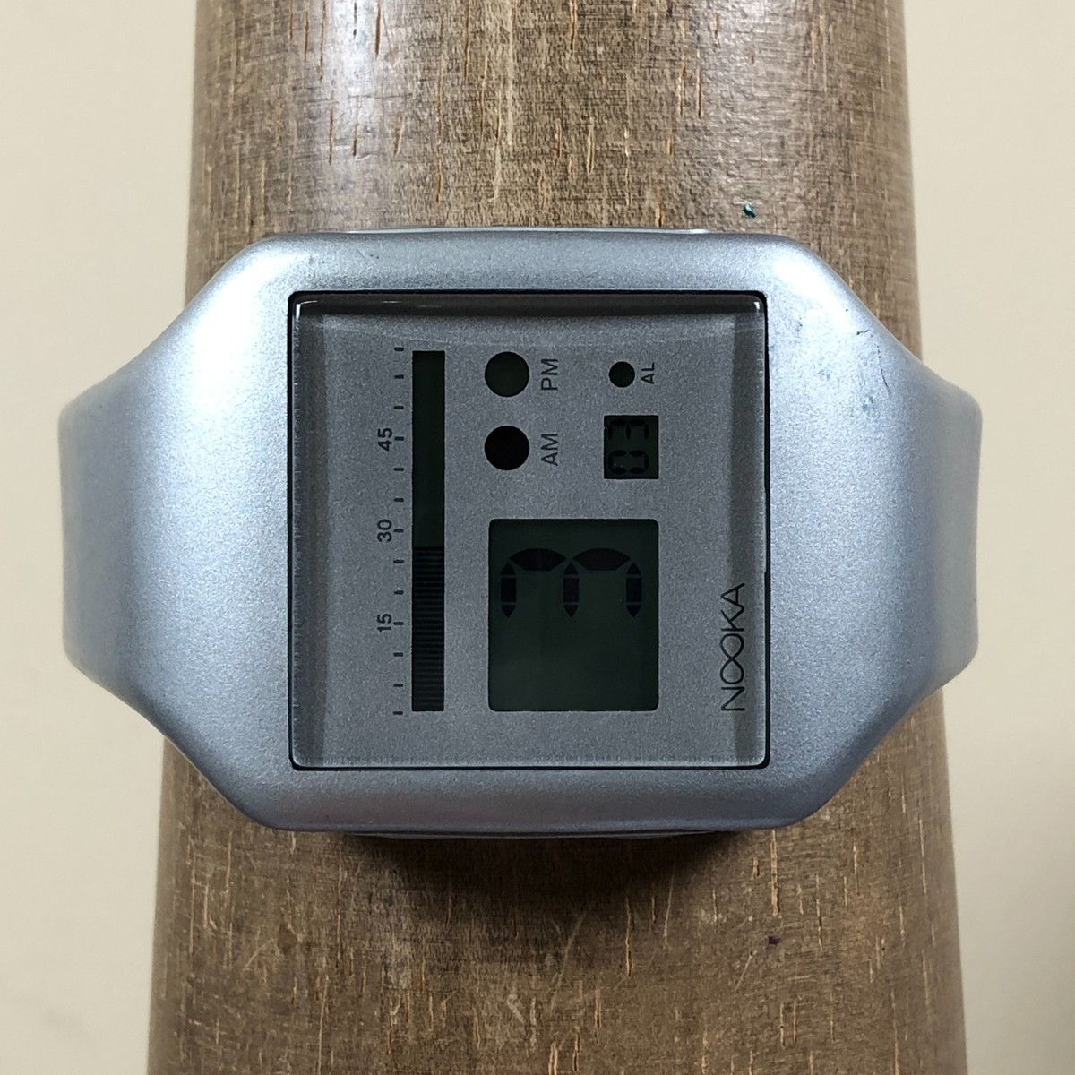 Nooka Zub Zoo Men 3-09570 Multifunction Rubber Quartz Digital 39mm