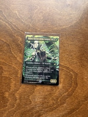 Magic: The Gathering Savra Queen Golgari Ravnica Remastered Rare Borderless Cre 