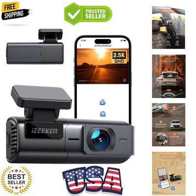 2.5K Dash Cam WiFi Dash Camera for Cars, Mini Car Camera 1440P Front Dashcams...