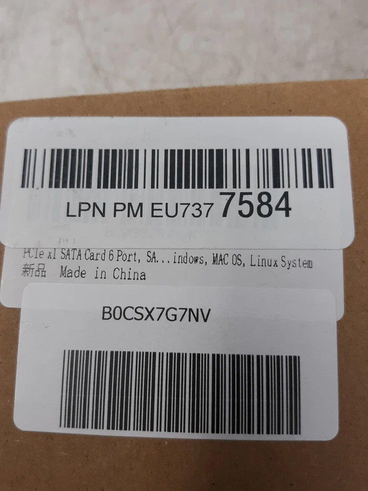 Карта расширения PCIe x1 SATA 6 портов для Windows MAC Linux - Изображение 4 из 4