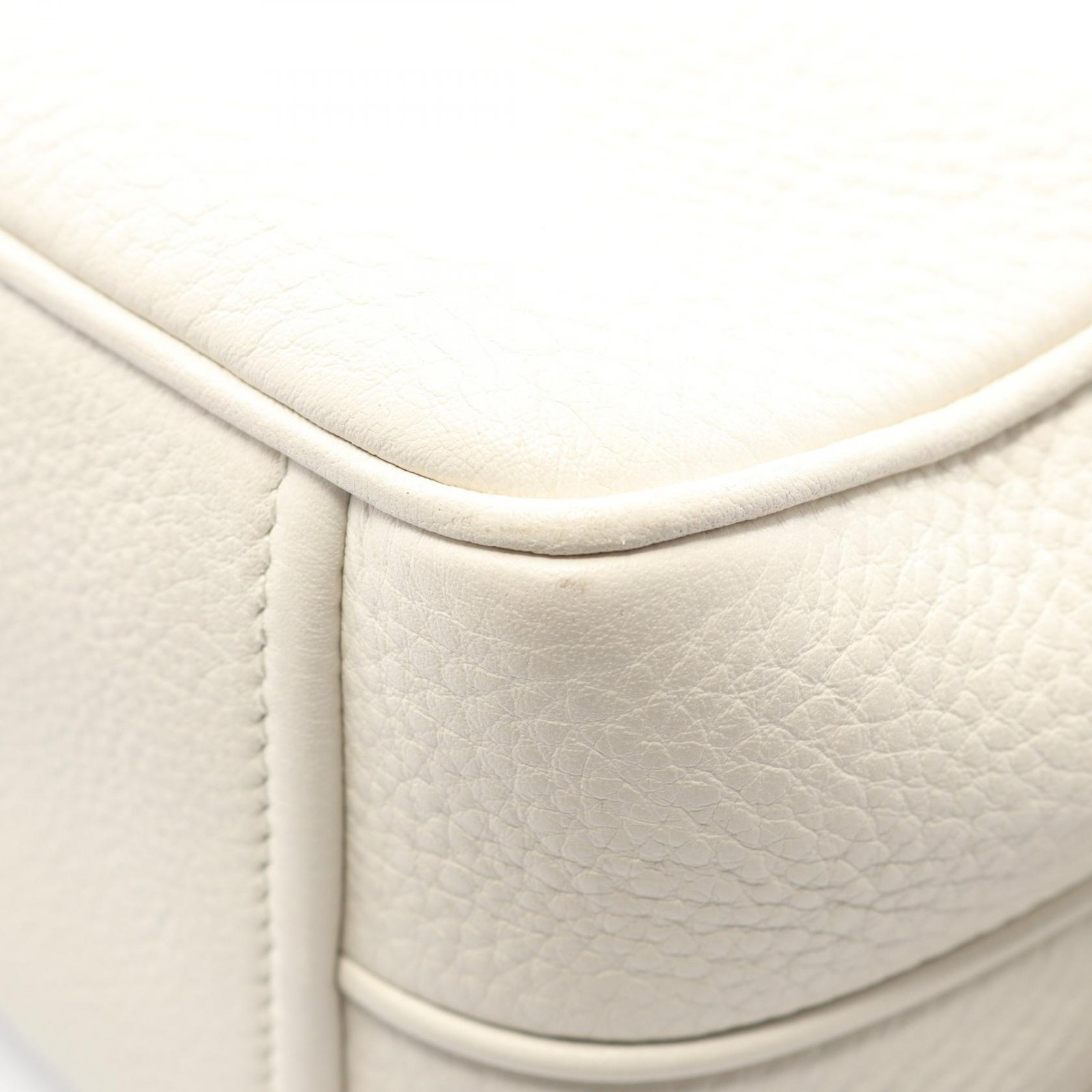 PRADA VIT DAINO Shoulder Crossbody Bag 1BH082 leather White Used Women thumbnail 7