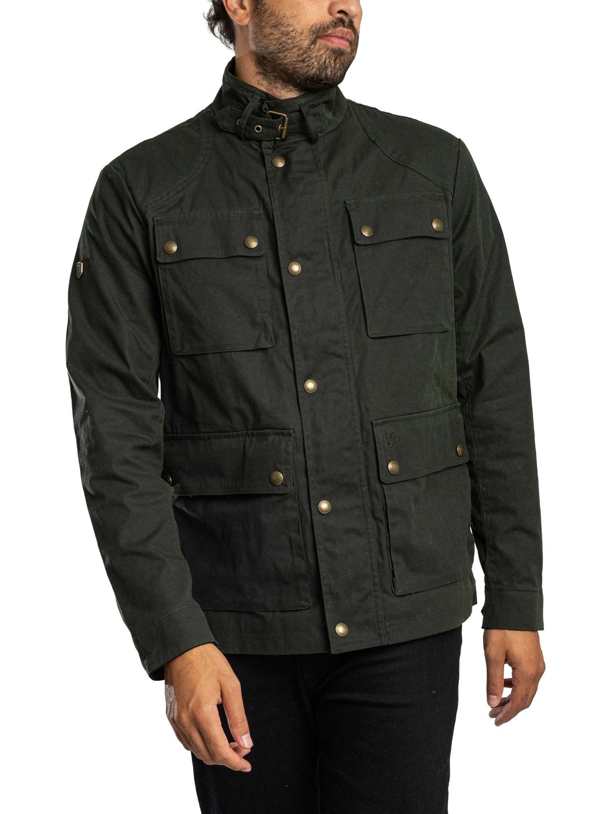 Superdry Mens Wax Racer Multiple Pocket Jacket, Green, Size S, Men - Image 2