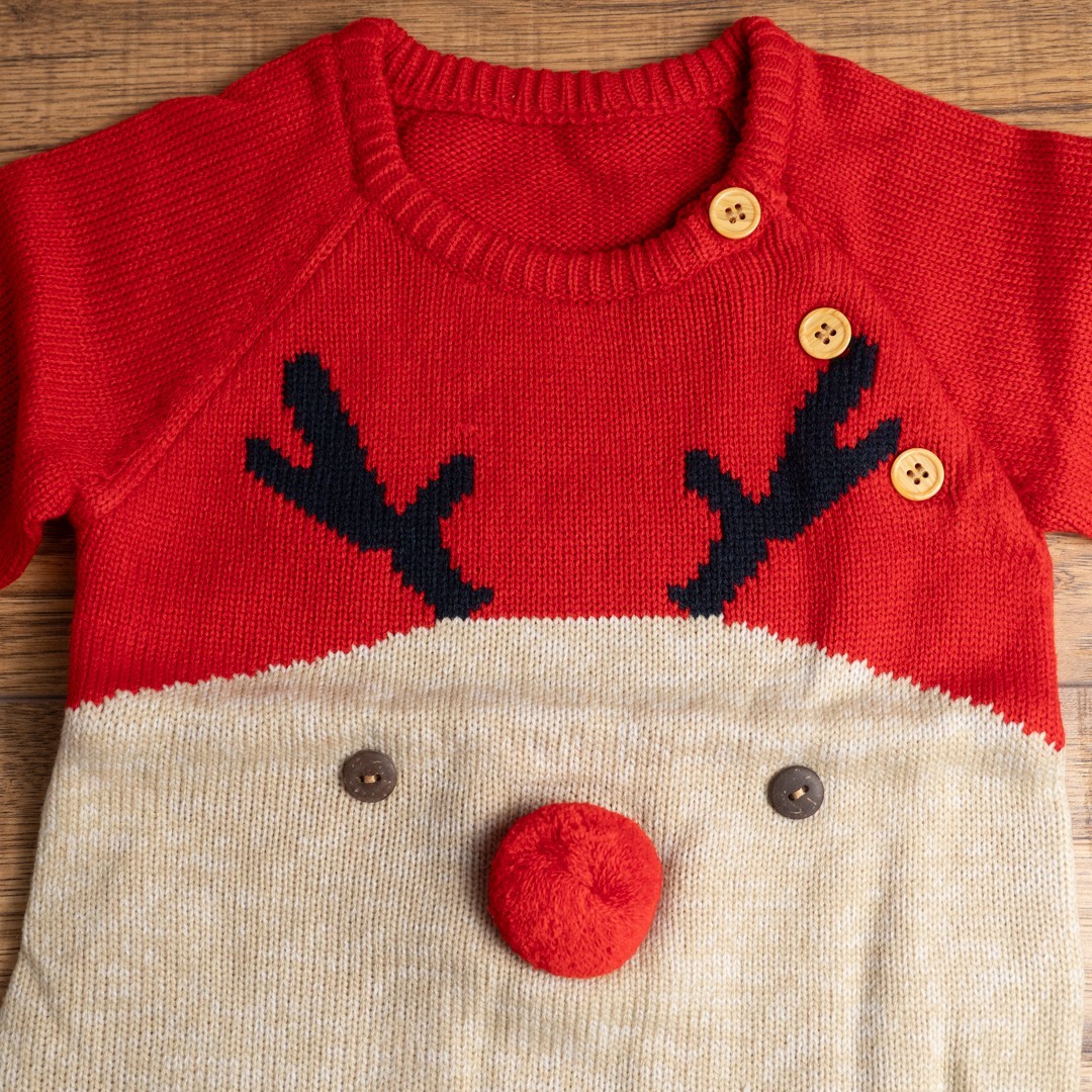 Reindeer 90cm Baby Grow New Without Tags image 2